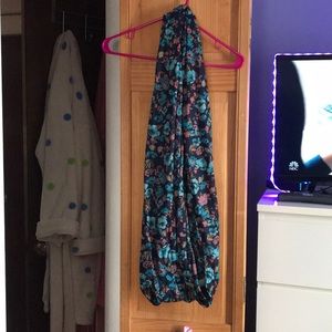 Floral infinity scarf